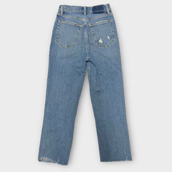 Abercrombie & Fitch Ultra High Rise 90s Straight Jean Size 24/00 Short Inseam - Picture 2 of 4